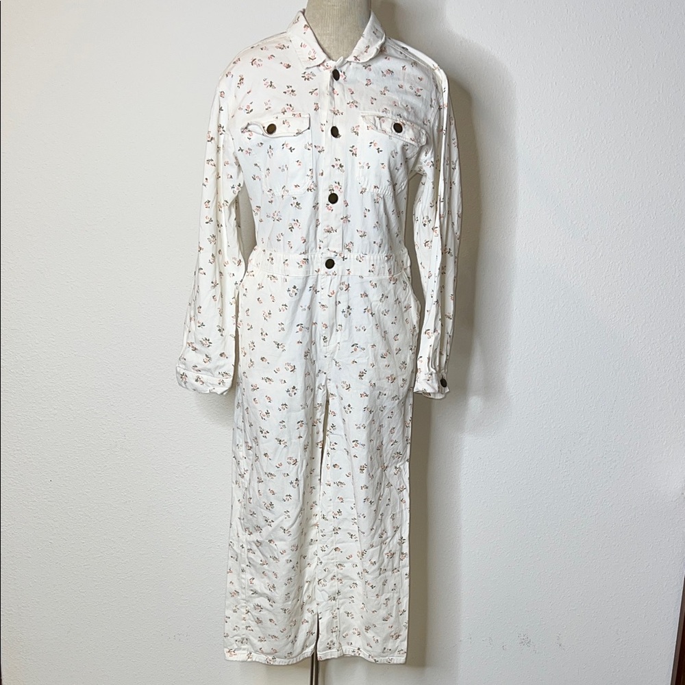 Billabong Just Work It Floral Crop Jumpsuit - Picture 2 of 5